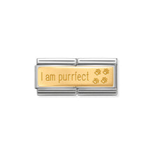 Load image into Gallery viewer, COMPOSABLE CLASSIC DOUBLE LINK 030710/18 I AM PURRFECT IN 18K GOLD
