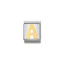 Load image into Gallery viewer, COMPOSABLE &lt;STRONG&gt;BIG LINK&lt;/STRONG&gt; 032101/01 LETTER A IN 18K GOLD
