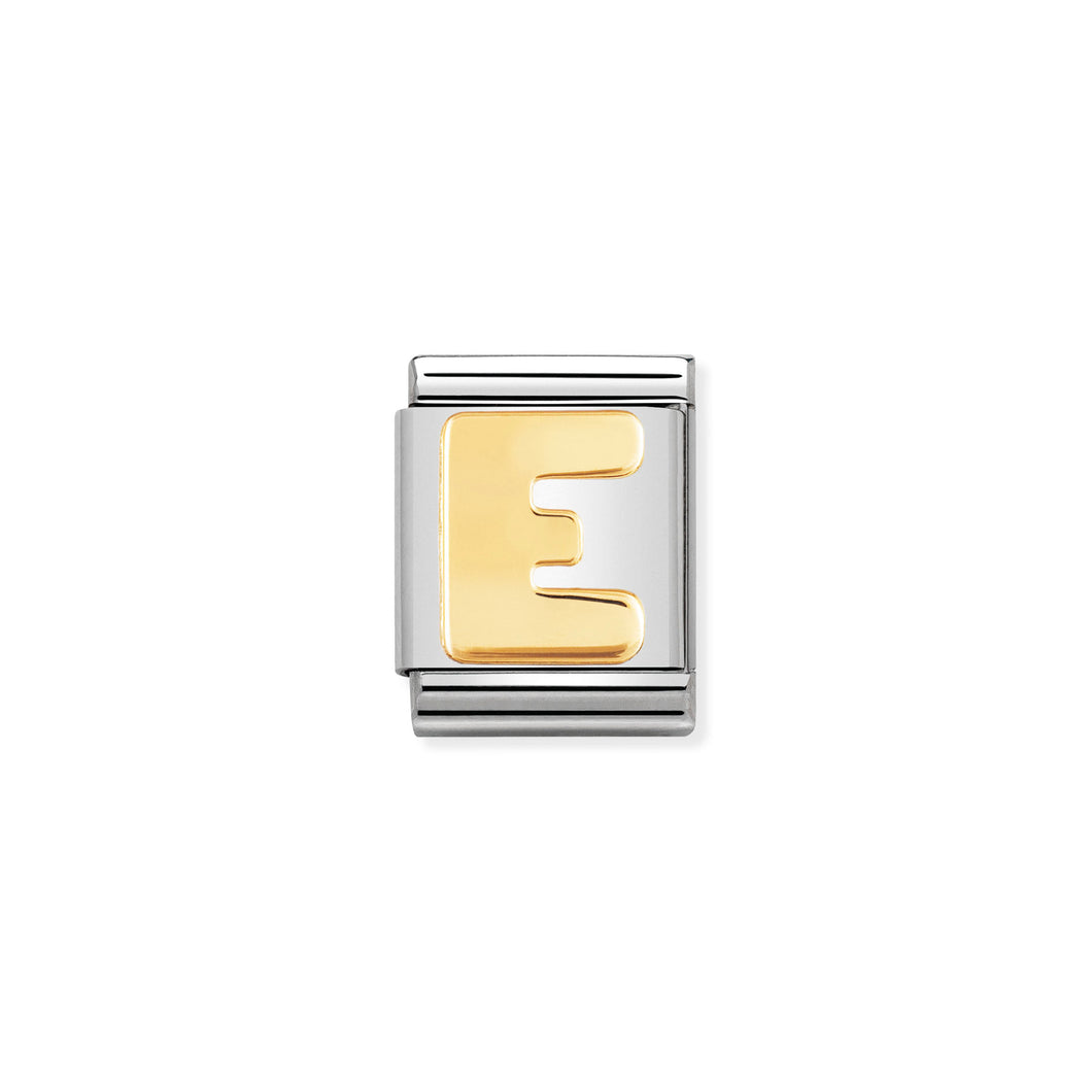 COMPOSABLE <STRONG>BIG LINK</STRONG> 032101/05 LETTER E IN 18K GOLD