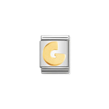 Load image into Gallery viewer, COMPOSABLE &lt;STRONG&gt;BIG LINK&lt;/STRONG&gt; 032101/07 LETTER G IN 18K GOLD
