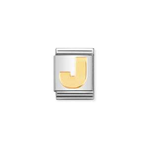 COMPOSABLE <STRONG>BIG LINK</STRONG> 032101/10 LETTER J IN 18K GOLD