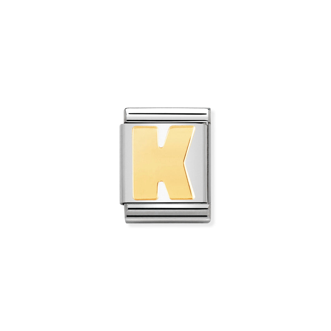 COMPOSABLE <STRONG>BIG LINK</STRONG> 032101/11 LETTER K IN 18K GOLD