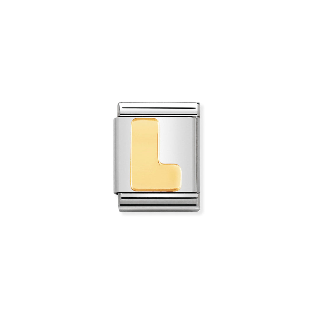 COMPOSABLE <STRONG>BIG LINK</STRONG> 032101/12 LETTER L IN 18K GOLD