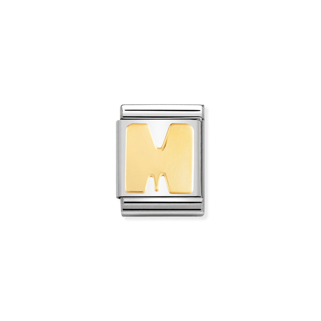 COMPOSABLE <STRONG>BIG LINK</STRONG> 032101/13 LETTER M IN 18K GOLD