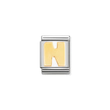 Load image into Gallery viewer, COMPOSABLE &lt;STRONG&gt;BIG LINK&lt;/STRONG&gt; 032101/14 LETTER N IN 18K GOLD
