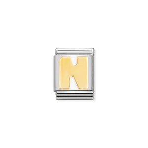 COMPOSABLE <STRONG>BIG LINK</STRONG> 032101/14 LETTER N IN 18K GOLD