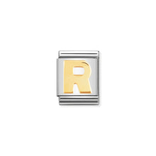 Load image into Gallery viewer, COMPOSABLE &lt;STRONG&gt;BIG LINK&lt;/STRONG&gt; 032101/18 LETTER R IN 18K GOLD
