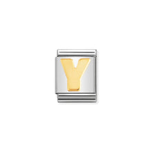 Load image into Gallery viewer, COMPOSABLE &lt;STRONG&gt;BIG LINK&lt;/STRONG&gt; 032101/25 LETTER Y IN 18K GOLD
