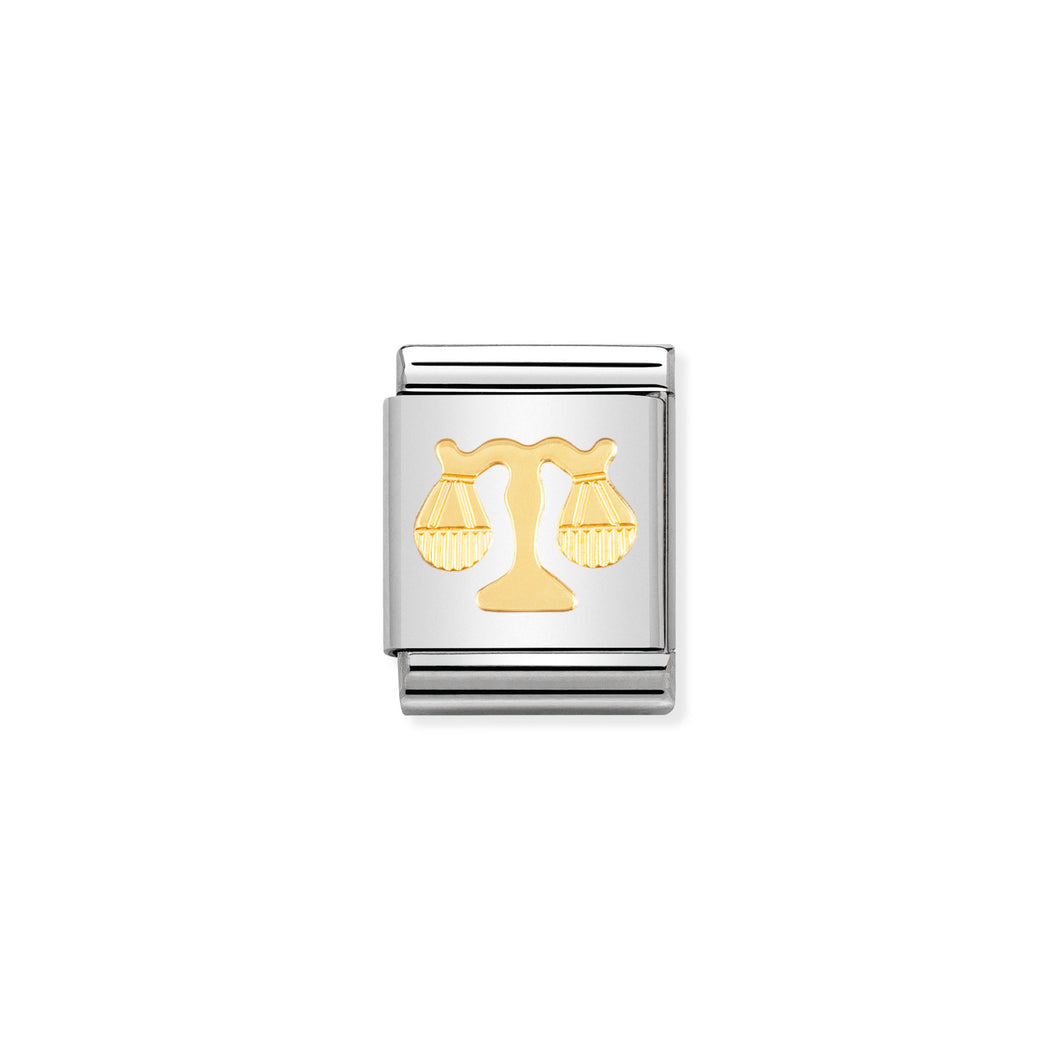 COMPOSABLE <STRONG>BIG LINK</STRONG> 032104/07 LIBRA IN 18K GOLD