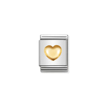 Load image into Gallery viewer, COMPOSABLE &lt;STRONG&gt;BIG LINK&lt;/STRONG&gt; 032115/01 RAISED HEART IN 18K GOLD
