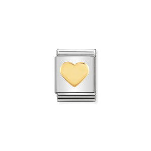 COMPOSABLE <STRONG>BIG LINK</STRONG> 032115/02 HEART IN 18K GOLD