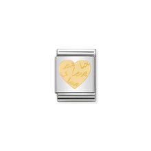 Load image into Gallery viewer, COMPOSABLE &lt;STRONG&gt;BIG LINK&lt;/STRONG&gt; 032115/11 LOVE HEART IN 18K GOLD
