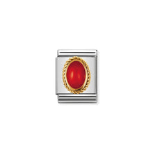 Load image into Gallery viewer, COMPOSABLE &lt;STRONG&gt;BIG LINK&lt;/STRONG&gt; 032508/11 RED CORAL IN 18K GOLD

