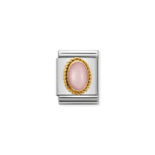 Load image into Gallery viewer, COMPOSABLE &lt;STRONG&gt;BIG LINK&lt;/STRONG&gt; 032508/22 PINK OPAL IN 18K GOLD
