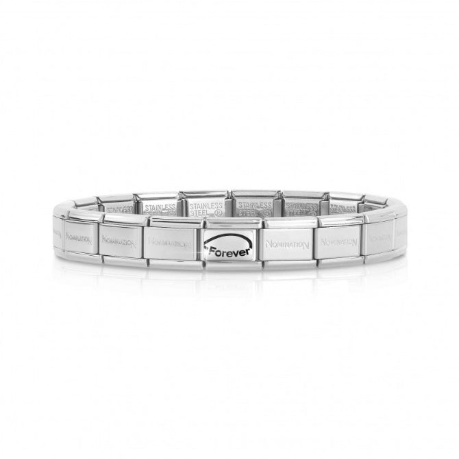 COMPOSABLE CLASSIC BRACELET SET 039223/23 WITH LINK INFINITE FOREVER IN 925 SILVER