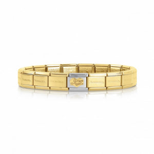 COMPOSABLE CLASSIC BRACELET SET 039244/20 WITH LINK MY ANGEL IN 18K GOLD