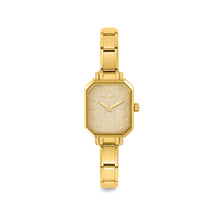 Load image into Gallery viewer, WATCH 076032/026 GOLD EP &amp; GOLD GLITTER RECTANGULAR DIAL
