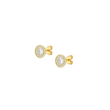 Load image into Gallery viewer, AUREA EARRING STUDS 145712/010 GOLD CZ
