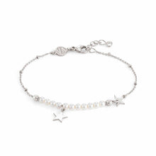 Load image into Gallery viewer, MELODIE WHITE CRYSTAL PEARL BRACELET 147710/032 STAR
