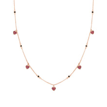 Load image into Gallery viewer, SWEETROCK NECKLACE 148003/002 ROSE GOLD HEART PENDANTS
