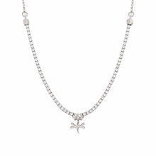 Load image into Gallery viewer, CHIC &amp; CHARM WHITE CZ NECKLACE 148602/046 DRAGONFLY PENDANT
