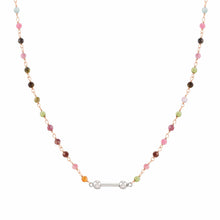 Load image into Gallery viewer, SEIMIA COLOURED TOURMALINE NECKLACE 148803/050 WITH ROSE GOLD FINISH
