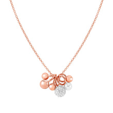 Load image into Gallery viewer, SOUL NECKLACE 149006/011 ROSE GOLD WITH CZ &amp; PEARL

