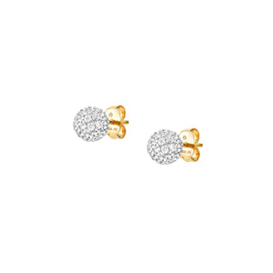 SOUL EARRINGS 149007/012 GOLD STUDS WITH CZ