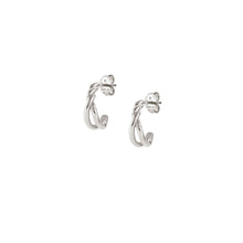 Load image into Gallery viewer, ENDLESS EARRINGS 149107/010 SILVER CORD

