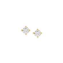 Load image into Gallery viewer, SENTIMENTAL EARRINGS 149205/016 GOLD ROUND STUDS WITH CZ
