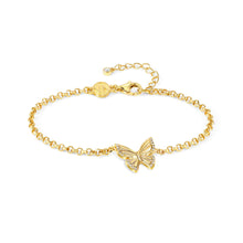 Load image into Gallery viewer, TRUEJOY BUTTERFLY BRACELET 240100/042 GOLD CHAIN
