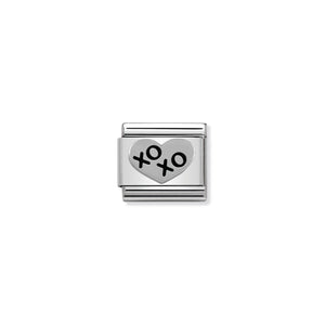 COMPOSABLE CLASSIC LINK 330101/02 XOXO HEART IN 925 SILVER