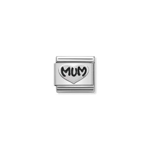 COMPOSABLE CLASSIC LINK 330101/12 MUM HEART IN 925 SILVER