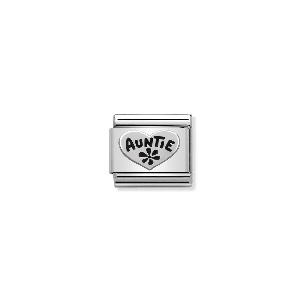 COMPOSABLE CLASSIC LINK 330101/17 AUNTIE HEART IN 925 SILVER
