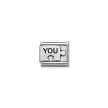 Load image into Gallery viewer, COMPOSABLE CLASSIC LINK 330101/40 YOU PUZZLE (YOU ME) IN 925 SILVER

