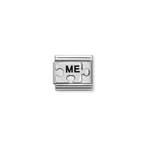 COMPOSABLE CLASSIC LINK 330101/41 ME PUZZLE (YOU ME) IN 925 SILVER