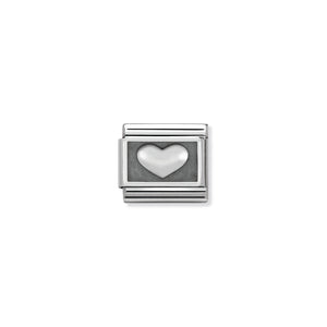 COMPOSABLE CLASSIC LINK 330102/01 HEART IN 925 SILVER