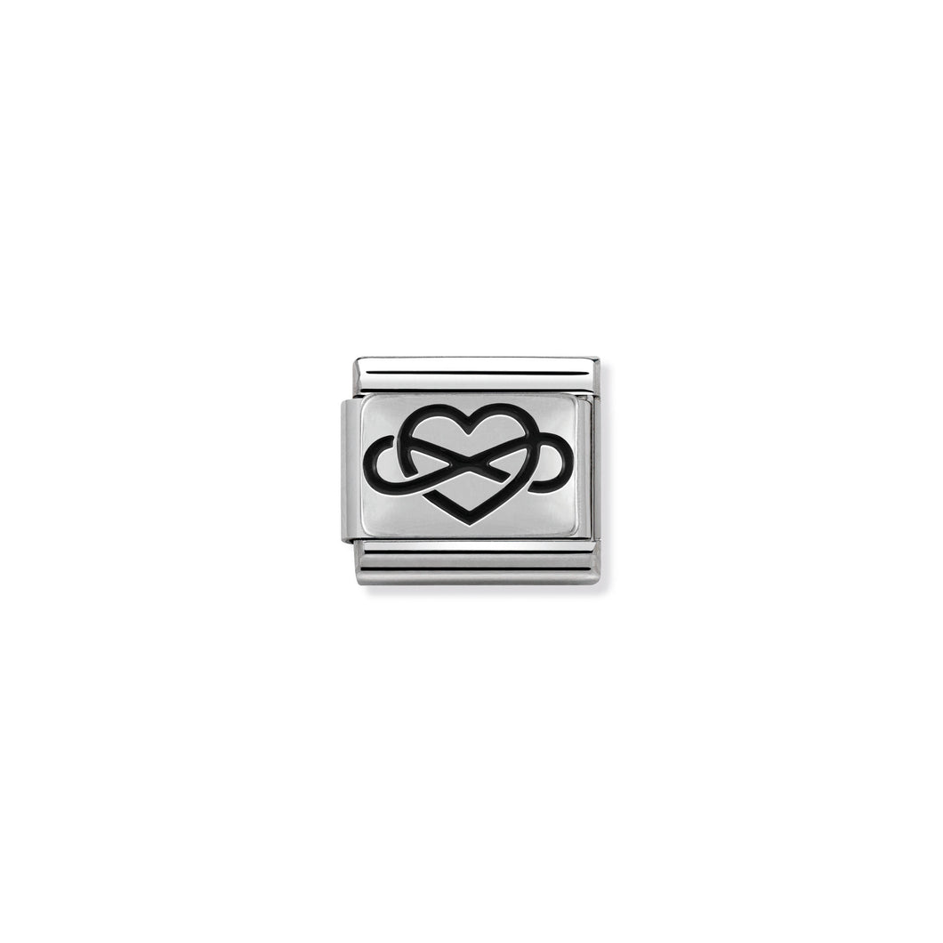 COMPOSABLE CLASSIC LINK 330102/05 INFINITY HEART IN 925 SILVER