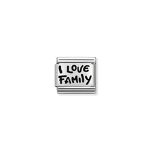 Load image into Gallery viewer, COMPOSABLE CLASSIC LINK 330102/34 I LOVE FAMILY IN 925 SILVER
