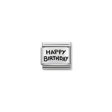 Load image into Gallery viewer, COMPOSABLE CLASSIC LINK 330102/41 HAPPY BIRTHDAY IN 925 SILVER
