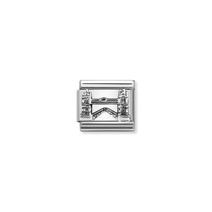 COMPOSABLE CLASSIC LINK 330105/10 TOWER BRIDGE RELIEF IN 925 SILVER