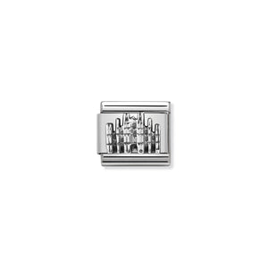 COMPOSABLE CLASSIC LINK 330105/28 MILAN DUOMO RELIEF IN 925 SILVER