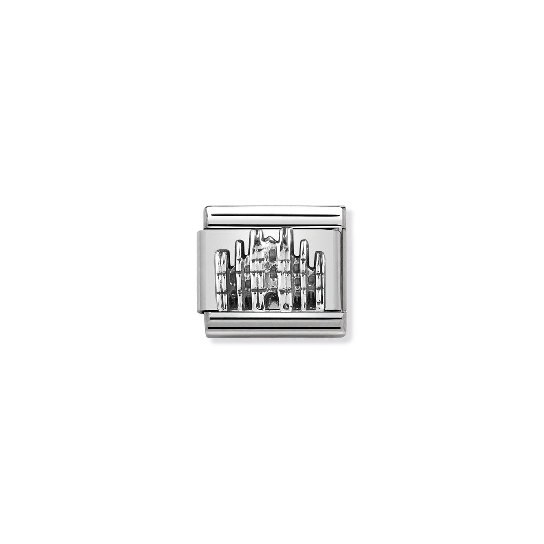 COMPOSABLE CLASSIC LINK 330105/28 MILAN DUOMO RELIEF IN 925 SILVER