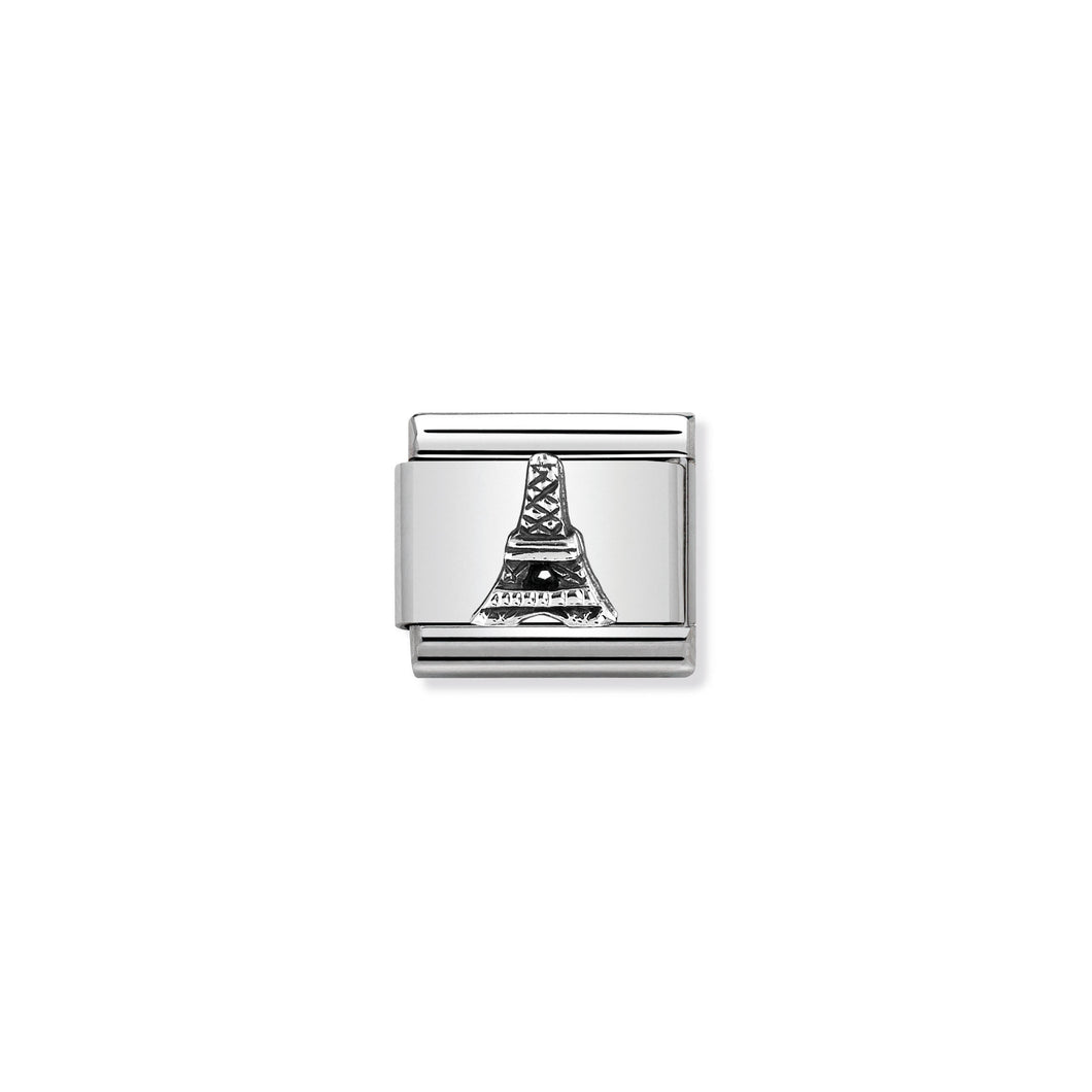 COMPOSABLE CLASSIC LINK 330105/32 EIFFEL TOWER RELIEF IN 925 SILVER