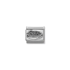 COMPOSABLE CLASSIC LINK 330105/33 VERONA AMPHITHEATRE RELIEF IN 925 SILVER