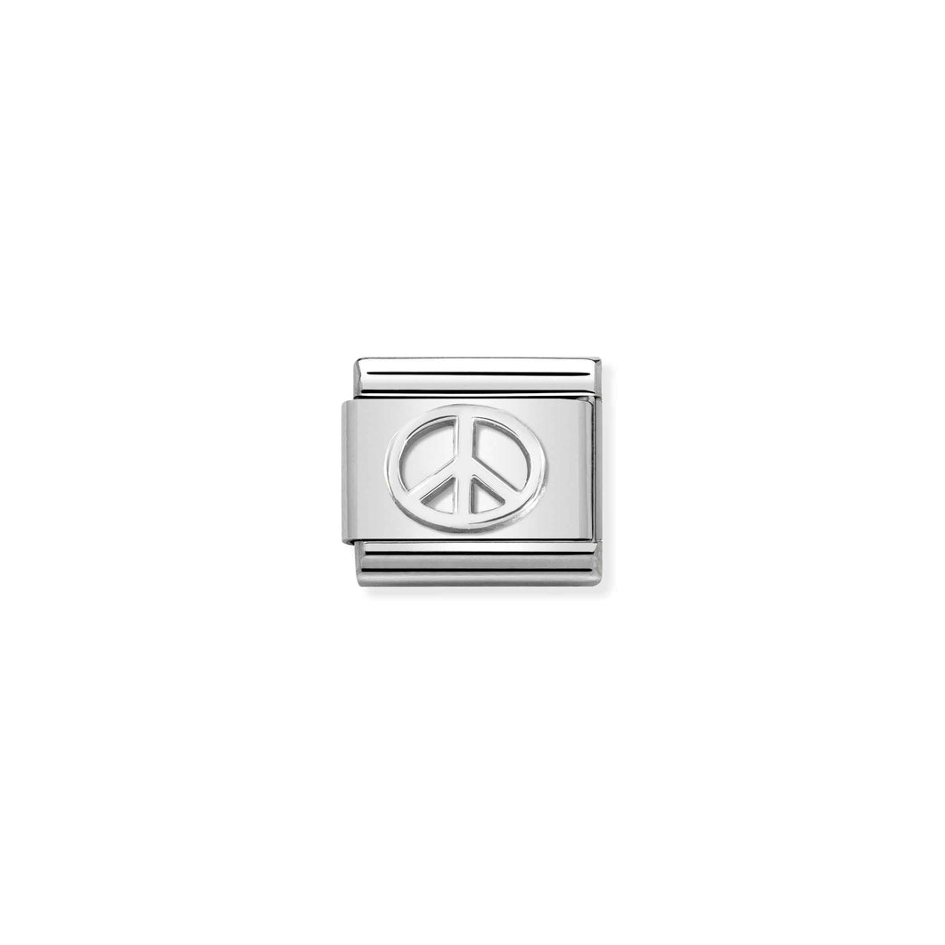 COMPOSABLE CLASSIC LINK 330106/04 PEACE IN SILVER