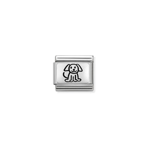 COMPOSABLE CLASSIC LINK 330109/52 PUPPY IN 925 SILVER