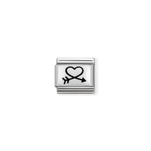 Load image into Gallery viewer, COMPOSABLE CLASSIC LINK 330109/40 ARROW HEART 3 IN 925 SILVER
