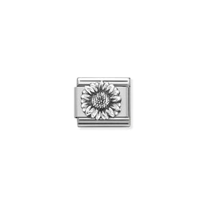 COMPOSABLE CLASSIC LINK 330110/22 SUNFLOWER IN SILVER