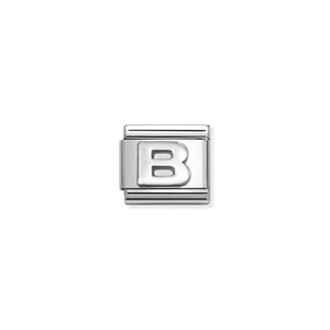 COMPOSABLE CLASSIC LINK 330113/02 LETTER B IN 925 SILVER